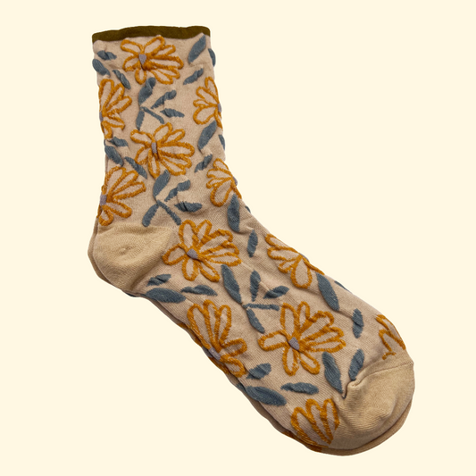 Vintage Floral Socks - Tiepology