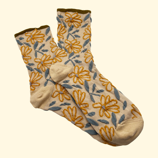 Vintage Floral Socks - Tiepology