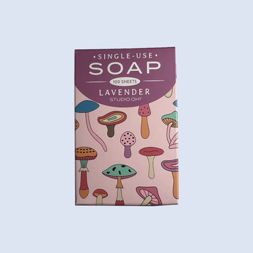 lavender single-use soap sheet