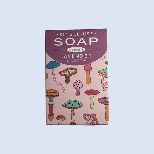 lavender single-use soap sheet