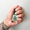 Agave painted on nails with tattoos